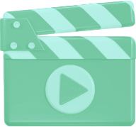 icono de claqueta streaming