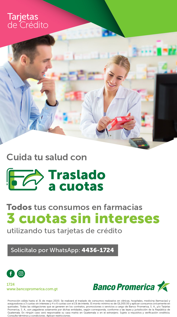 Traslado a cuotas en farmacias