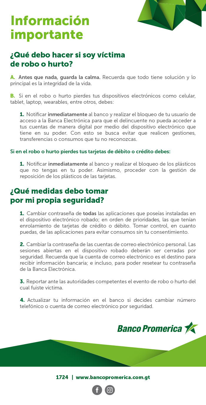 Información importante