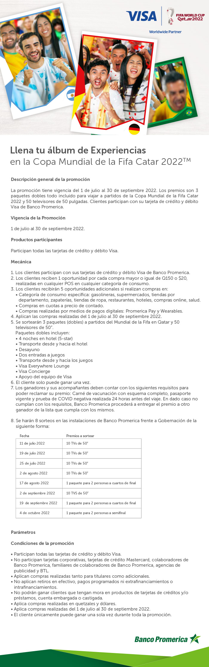 Llena tu álbum de Experiencias en la Copa Mundial de la Fifa Catar 2022